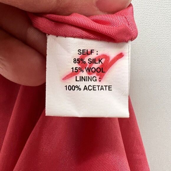 Kay Unger Silk Strapless Mini Dress Sheath Red Size 2 - Picture 10 of 14